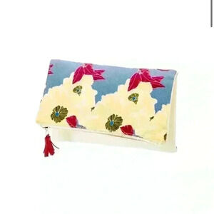 Rachel Pally Canvas Floral Clutch